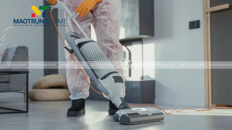 Quy trình vệ sinh định kỳ gạch nhám
