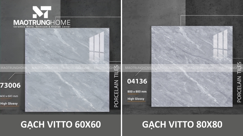 Gạch lát nền 60x60 và 80x80 Vitto
