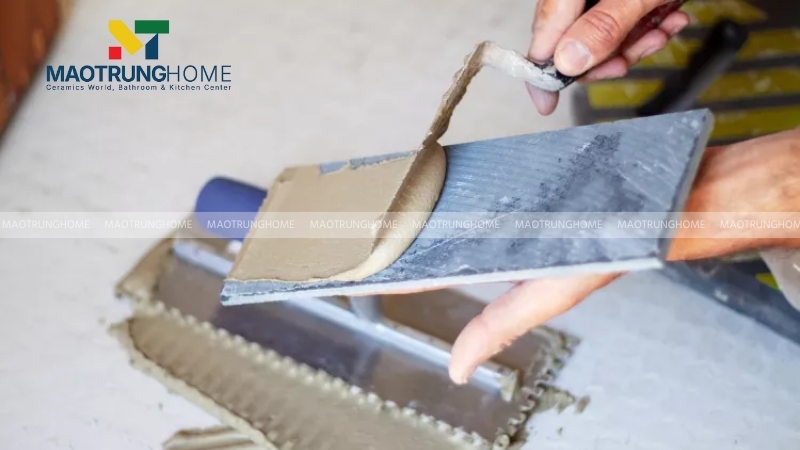 Sử dụng vật liệu kết dính chuyên dụng