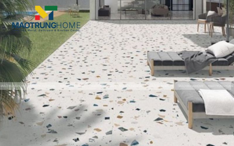 Gạch Terrazzo đa sắc mang lại sự sinh động và trẻ trung cho tổ ấm