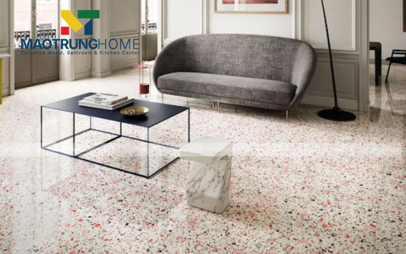 Sự sáng tạo không giới hạn với mẫu gạch Terrazzo phối màu ngẫu nhiên