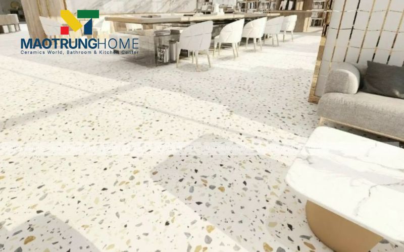 Gạch Terrazzo đa sắc tông pastel cho không gian sống thêm ngọt ngào
