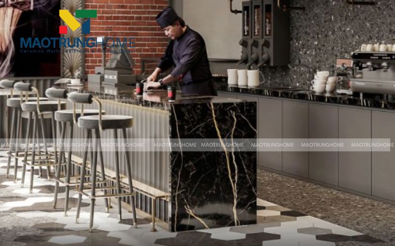 Gạch Terrazzo lát sân thượng chống trơn trượt và chịu nhiệt hiệu quả