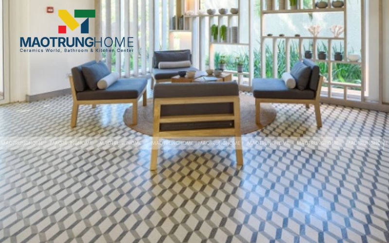Giải pháp trang trí tường và sàn đồng bộ bằng gạch Terrazzo