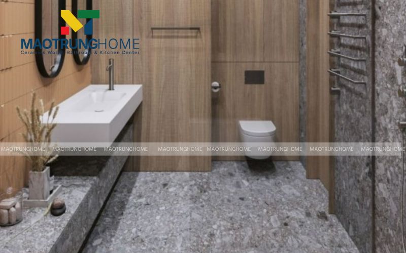 Gạch Terrazzo Big Chip mang lại vẻ đẹp phóng khoáng cho sảnh khách sạn