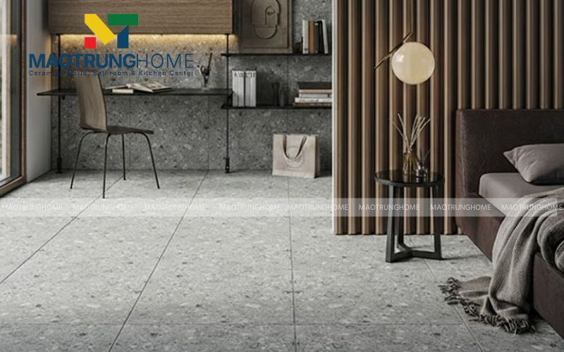 Gạch Terrazzo hạt lớn 60x60 tạo chiều sâu 
