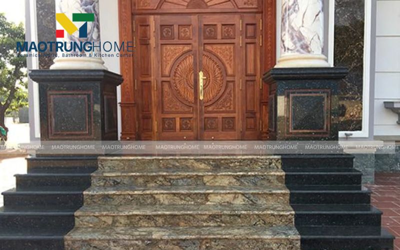 Mô phỏng hoàn hảo đá tự nhiên mang lại sự bề thế cho ngôi nhà