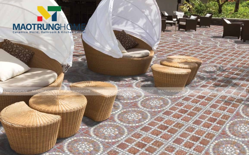 Giải pháp chống nóng sinh động bằng mẫu gạch trang trí cỏ sỏi 3D