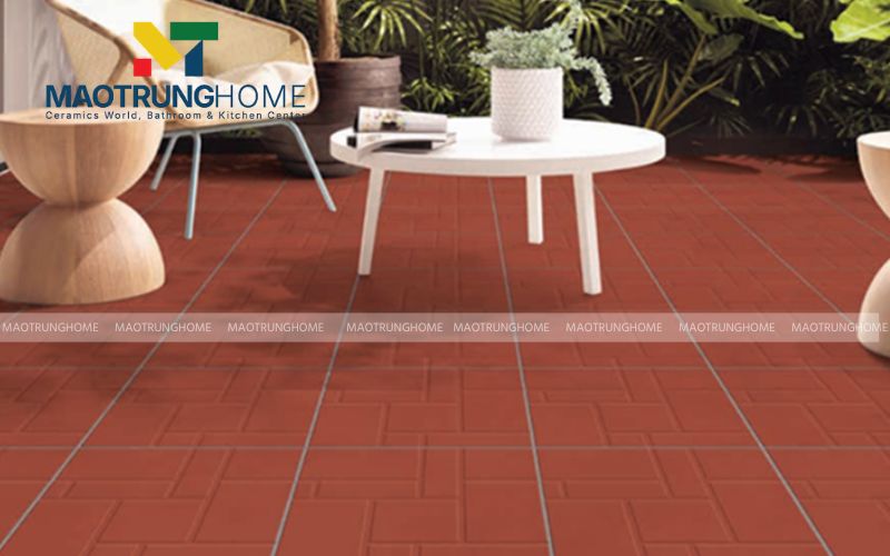 Vẻ đẹp tinh tế của các họa tiết gạch gốm lát sân vườn hiện đại