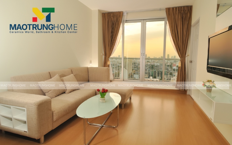 Gạch vàng cát che giấu vết bẩn hiệu quả giúp sàn nhà luôn sạch đẹp