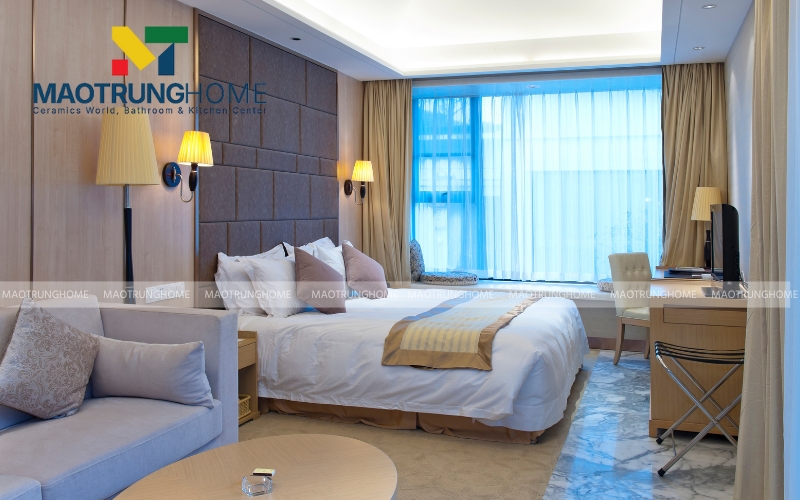 Kích thước gạch 60x120cm giúp giảm đường ron và tăng tính thẩm mỹ