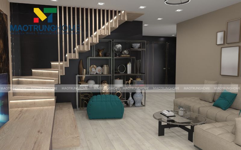 Xu hướng Rustic lên ngôi với sàn gạch màu xám tro đầy nghệ thuật