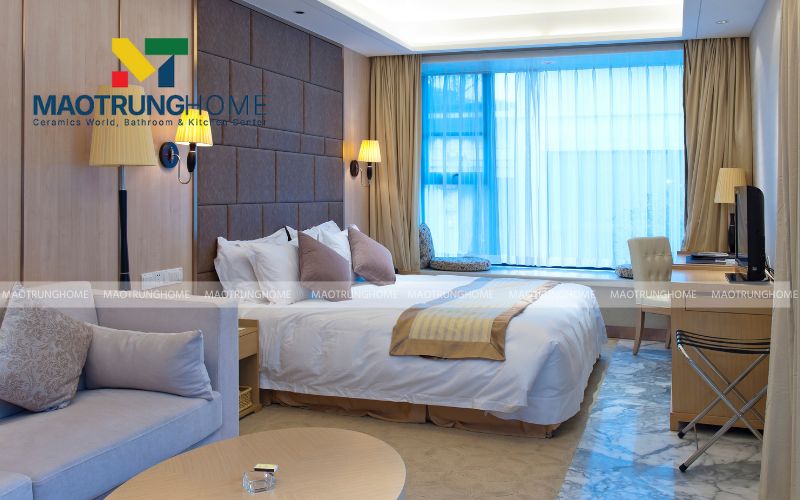 Tận hưởng sự xa hoa với sàn gạch bóng kiếng chống mài mòn cao