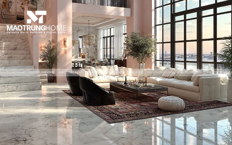 Gạch bóng kiếng toàn phần vẫn bền đẹp