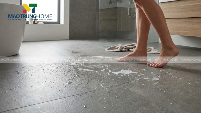Gạch lát sàn chống trơn R10 cho nhà bếp và phòng tắm