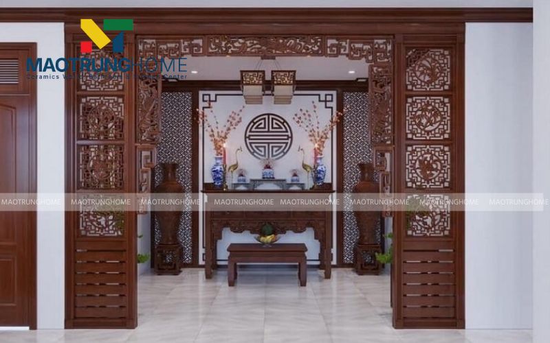 Nghệ thuật chạm khắc rồng phượng trên án gian thờ cao cấp
