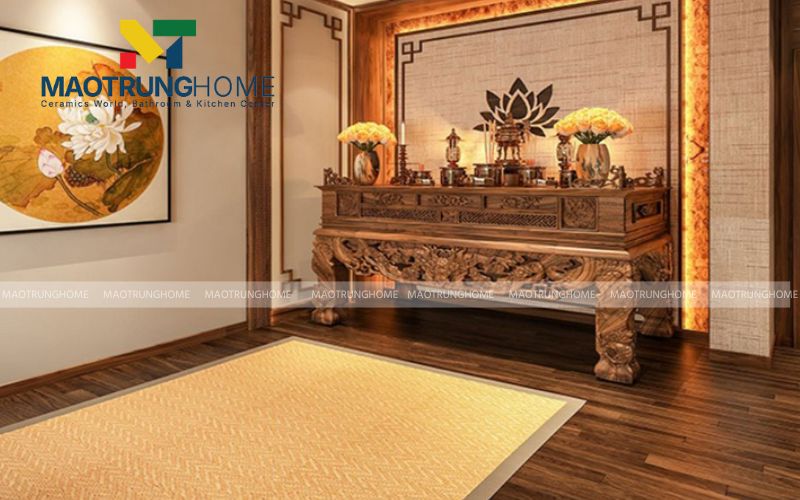 Biến sàn phòng khách thành tác phẩm nghệ thuật với gạch thảm