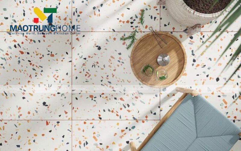 Gạch Terrazzo tông xám quay trở lại mạnh mẽ trong thiết kế 2026