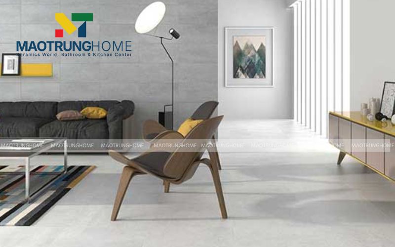 Tạo không gian đồng nhất và hiện đại với gạch lát sân màu xám xi măng