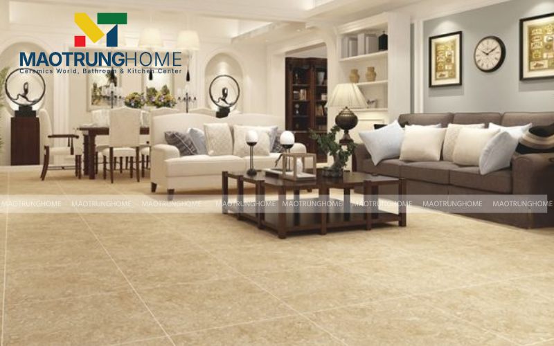 Sự tĩnh lặng và hiện đại từ mẫu gạch lát sàn vân xi măng
