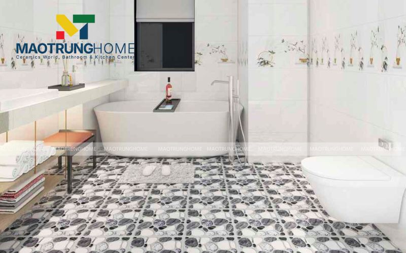 Giải pháp chống trượt tối ưu với gạch Mosaic nhiều chất liệu