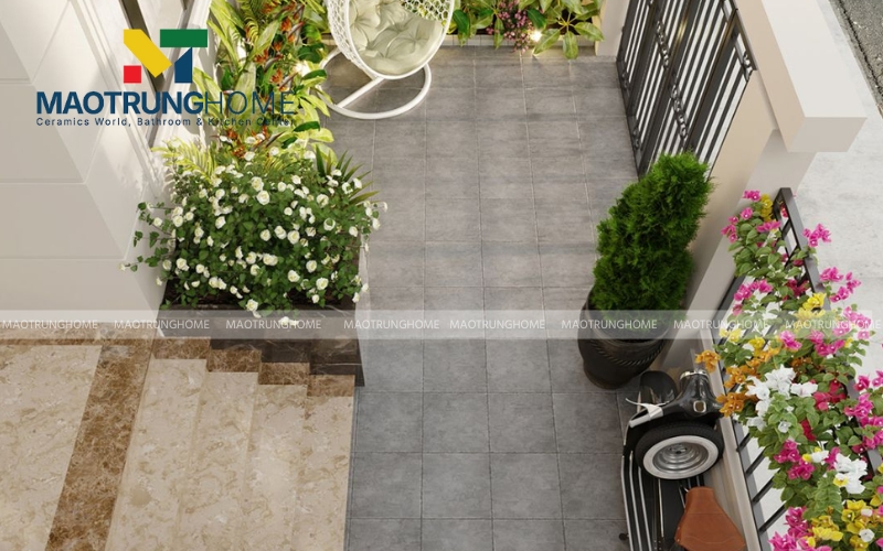 Gạch sân vườn có khả năng chống thấm cao