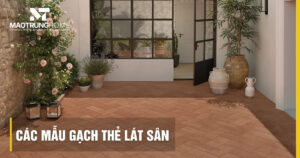 Top các mẫu gạch thẻ lát sân đẹp, chống trơn bền bỉ 2026