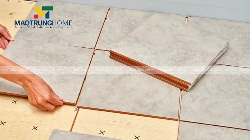 Gạch Ceramic là lựa chọn phổ biến cho các công trình dân dụng nhờ mẫu mã đa dạng
