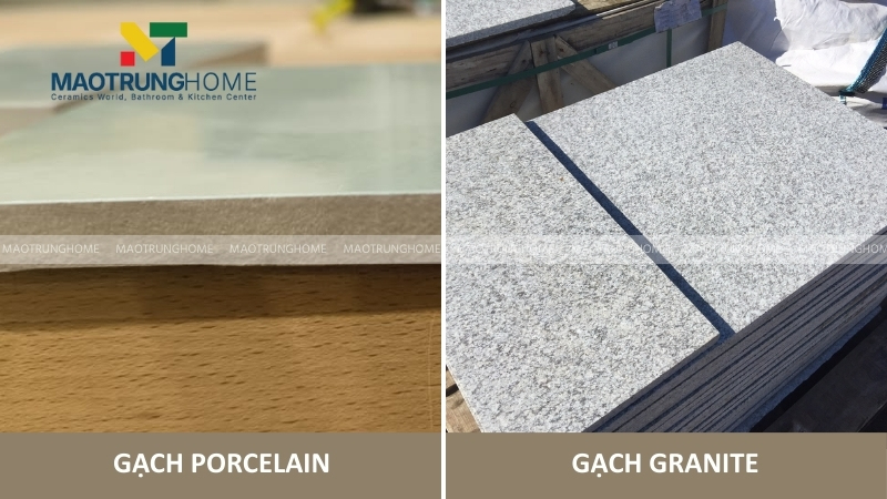Gạch Porcelain và Granite thường được ứng dụng cho biệt thự