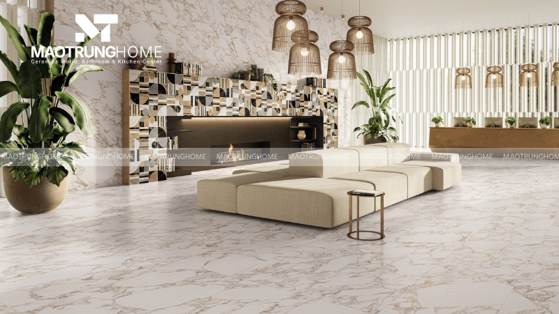 Xu hướng gạch khổ lớn cho không gian sang trọng trên 30m2