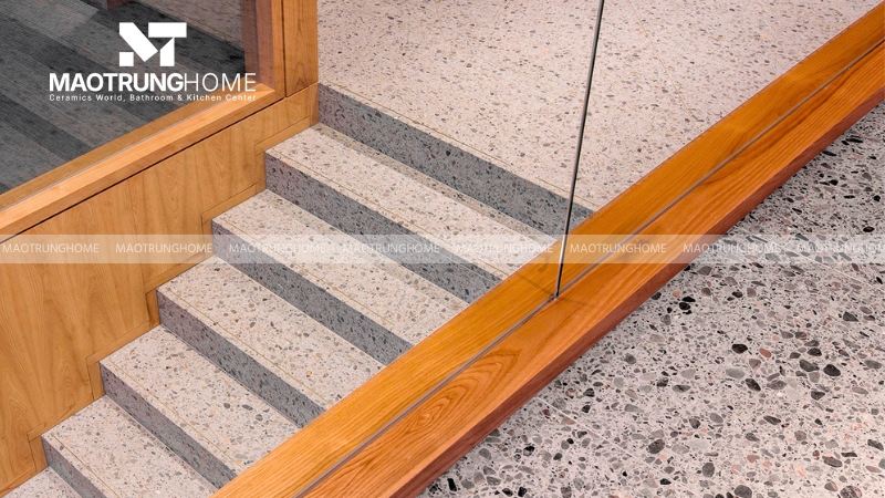 Gạch Terrazzo lát cầu thang (Mẫu 3)
