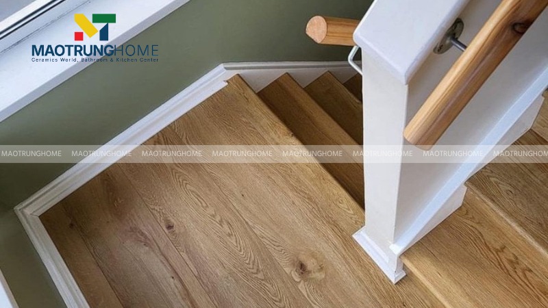 Gạch giả gỗ tạo cảm giác ấm cúng (Mẫu 5)
