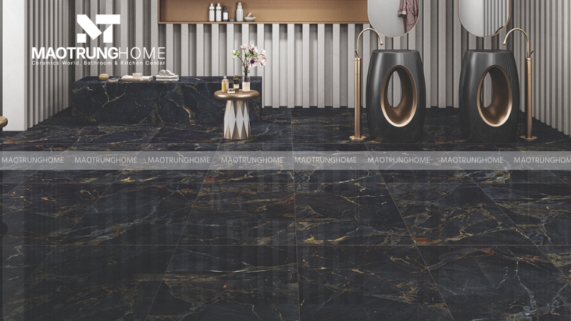 Gạch thạch anh bóng kiếng vân Marble sang trọng (Mẫu 1)