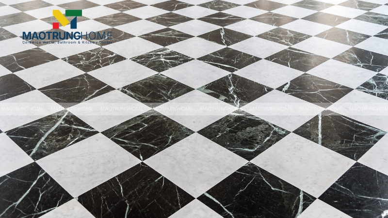 Gạch thạch anh bóng kiếng vân Marble sang trọng (Mẫu 3)