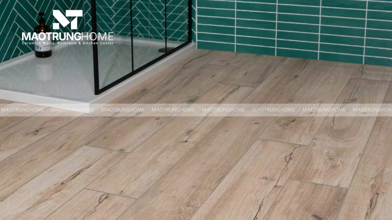 Gạch tông màu gỗ sồi (Mẫu 5)