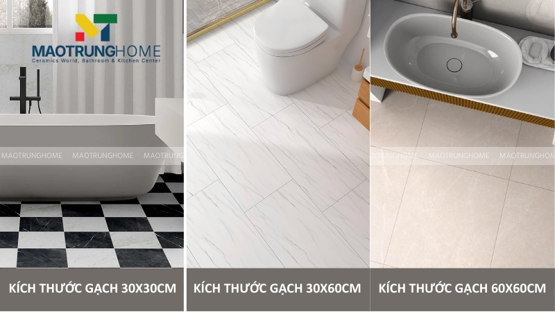 Tư vấn chọn kích thước gạch phù hợp với diện tích và công năng