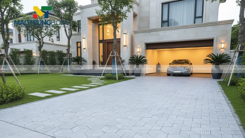 Mẫu gạch lục giác 3 sọc truyền thống (Mẫu 7)