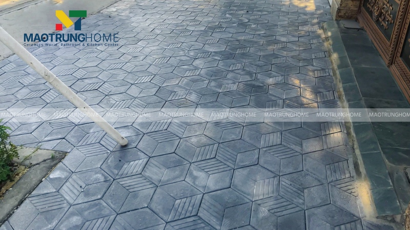 Mẫu gạch lục giác 3 sọc truyền thống (Mẫu 1)