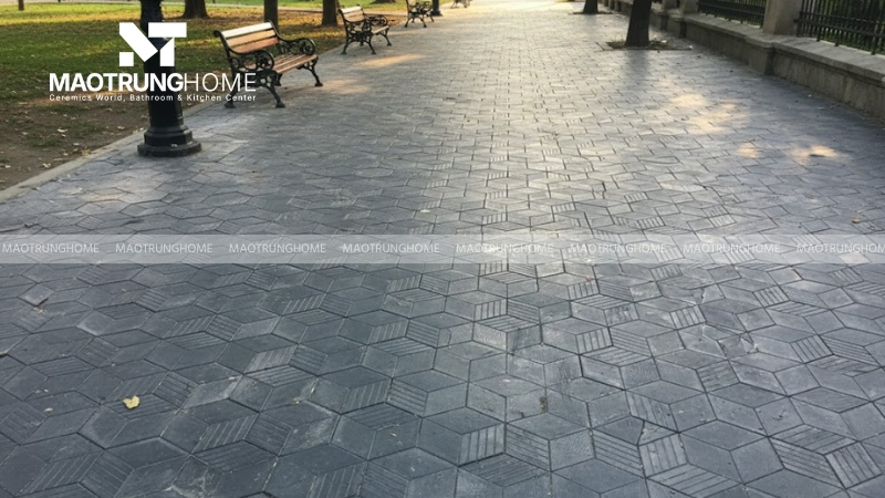 Mẫu gạch lục giác 3 sọc truyền thống (Mẫu 2)