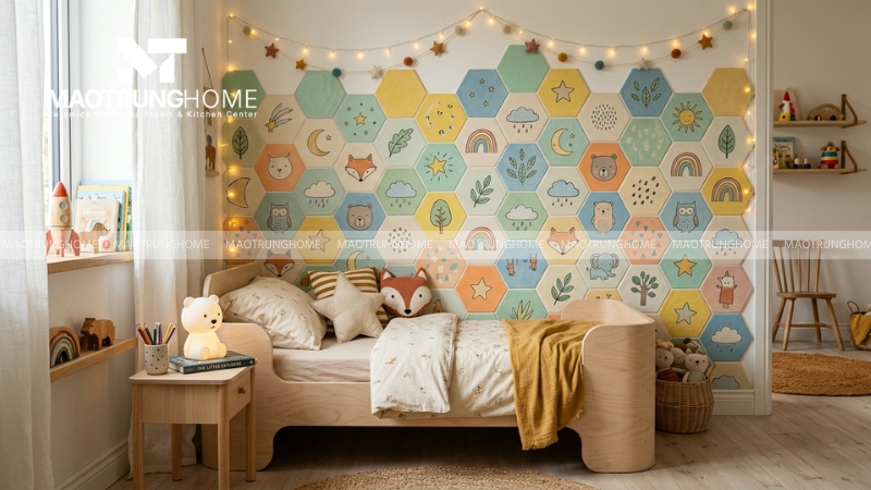 Chọn gạch lục giác ốp tường đẹp