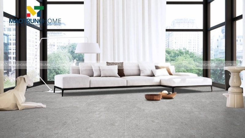 Phòng khách sang trọng, yêu cầu tính thẩm mỹ cao nên chọn Eurotile