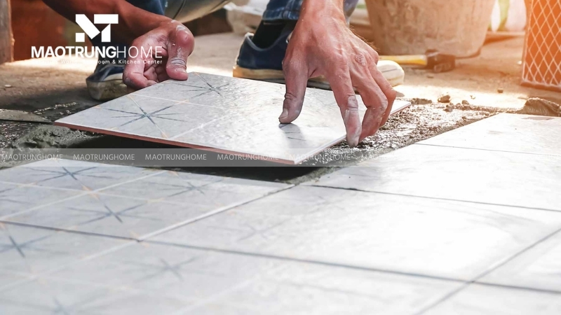 Tính toán hao hụt gạch lát nền nhằm đảm bảo tiến độ thi công không bị gián đoạn