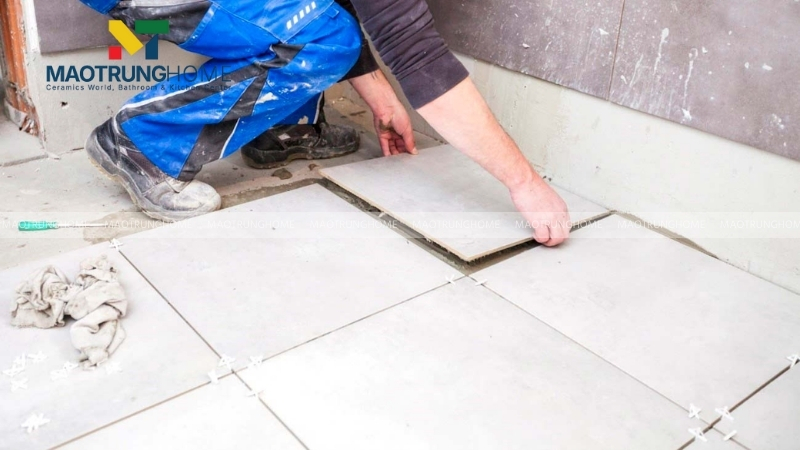 Phương pháp lát gạch truyền thống ít gây hao hụt nhất