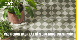 Cách chọn gạch lát nền cho mệnh mộc chuẩn phong thủy 2026