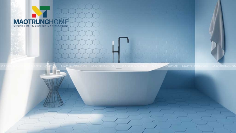 Mẫu gạch màu xanh dương và xanh nước biển (Mẫu 2)