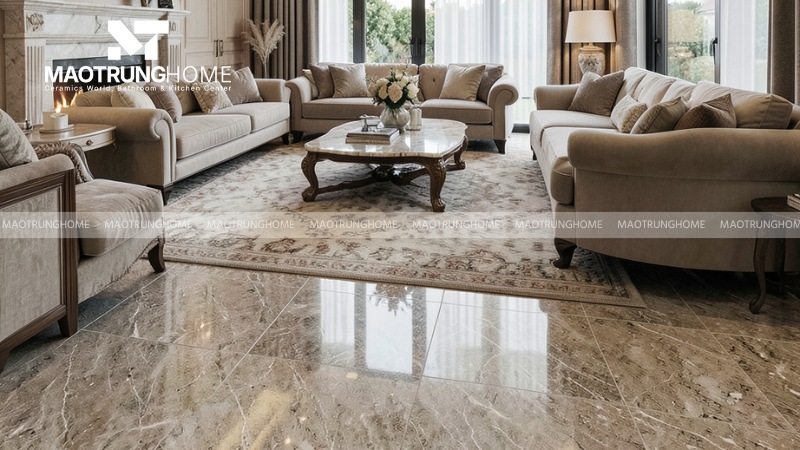 Chọn gạch 80x80cm cho diện tích lớn và biệt thự