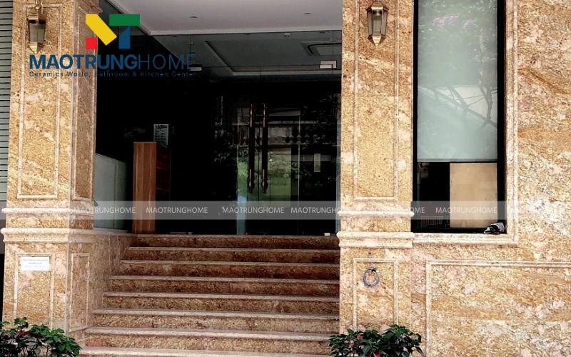 Gạch giả đá Granite giúp mặt tiền luôn sạch sẽ