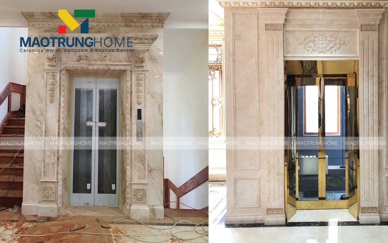 Gạch giả đá Marble bề mặt phủ nano chống bám bẩn hiệu quả
