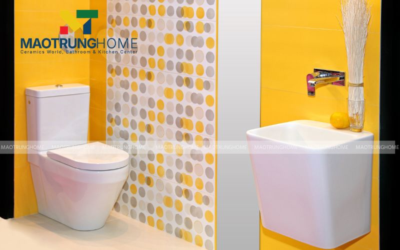 Gạch Mosaic điểm nhấn nghệ thuật cho khu vực phòng tắm đứng