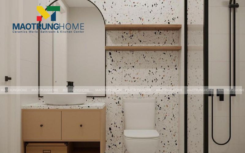Gạch Terrazzo hạt nhỏ bề mặt men mờ chống trơn trượt hiệu quả
